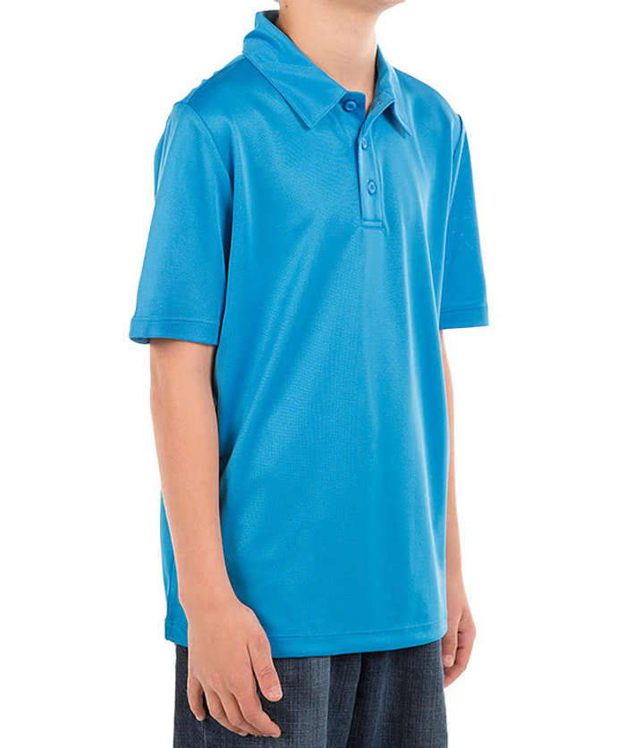 Port Authority Youth Silk Touch Performance Polo - Brilliant Blue