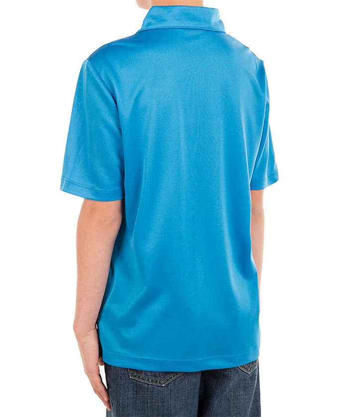 Port Authority Youth Silk Touch Performance Polo - Brilliant Blue