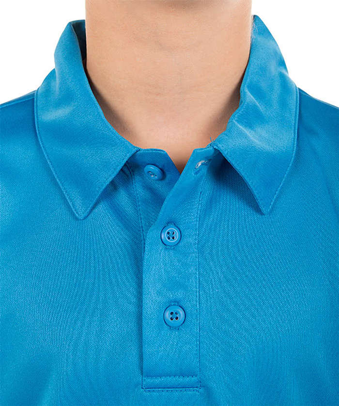 Port Authority Youth Silk Touch Performance Polo - Brilliant Blue
