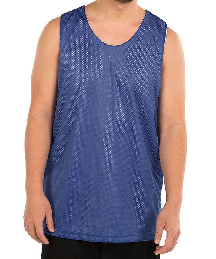 A4 Mesh Reversible Tank - Scarlet / White