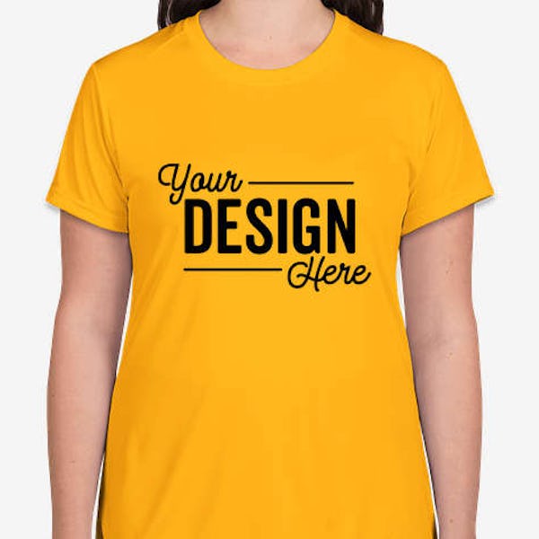 A4 Women's Promotional Performance Shirt - Gold