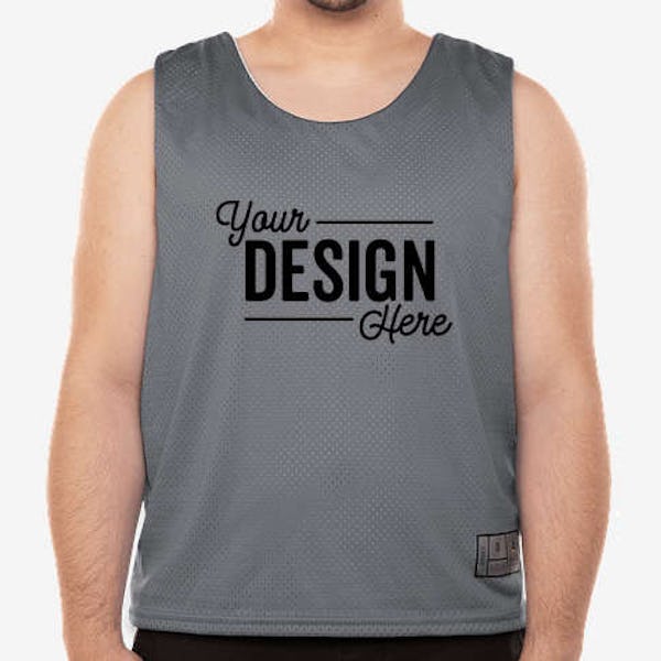 Augusta Mesh Reversible Pinnie - Graphite / White