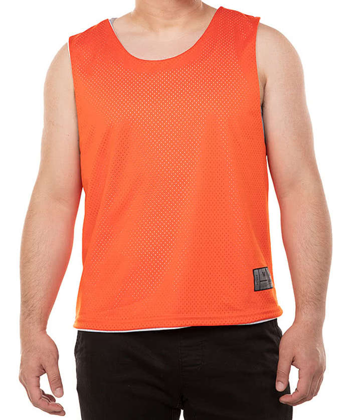 Augusta Mesh Reversible Pinnie - Graphite / White 3 Augusta Mesh Reversible Pinnie - Graphite / White