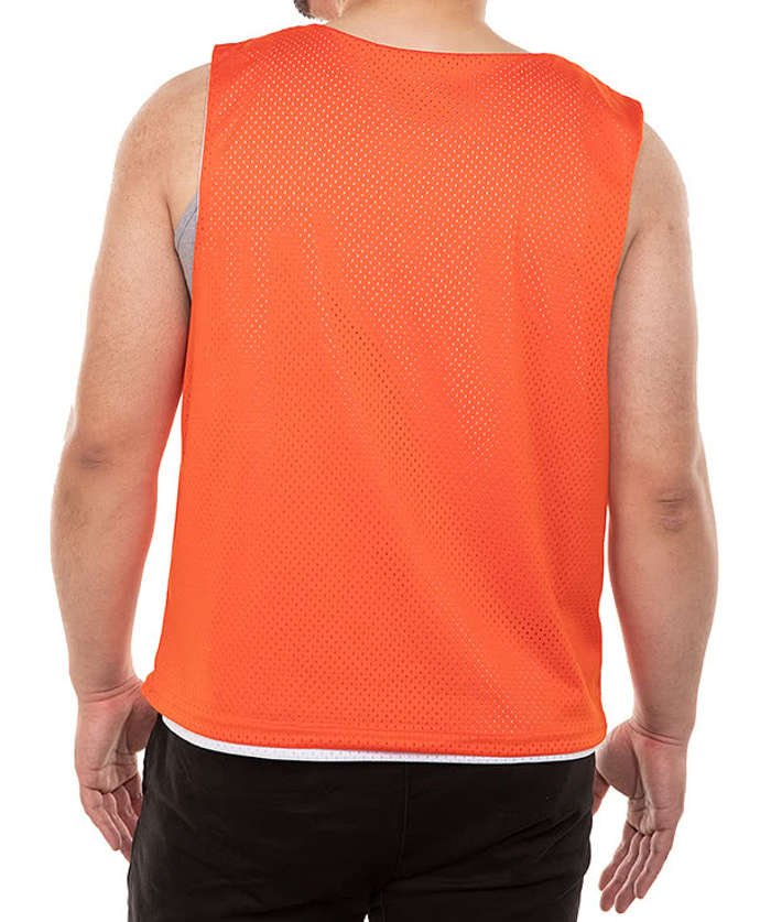Augusta Mesh Reversible Pinnie - Graphite / White 4 Augusta Mesh Reversible Pinnie - Graphite / White