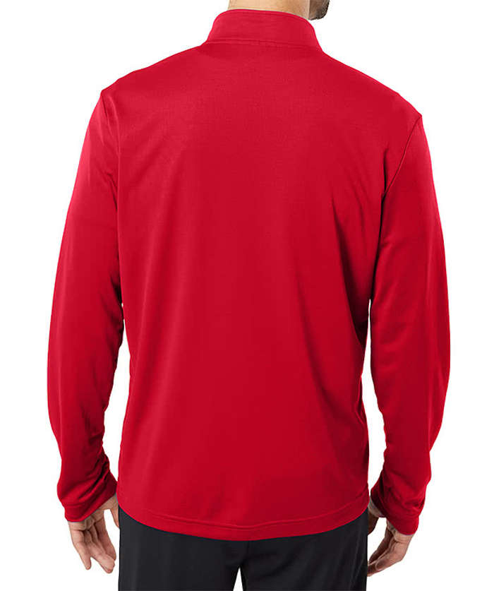 Adidas Recycled Lightweight Quarter Zip Sweatshirt - Embroidered - Power Red 5 Adidas Recycled Lightweight Quarter Zip Sweatshirt - Embroidered - Power Red