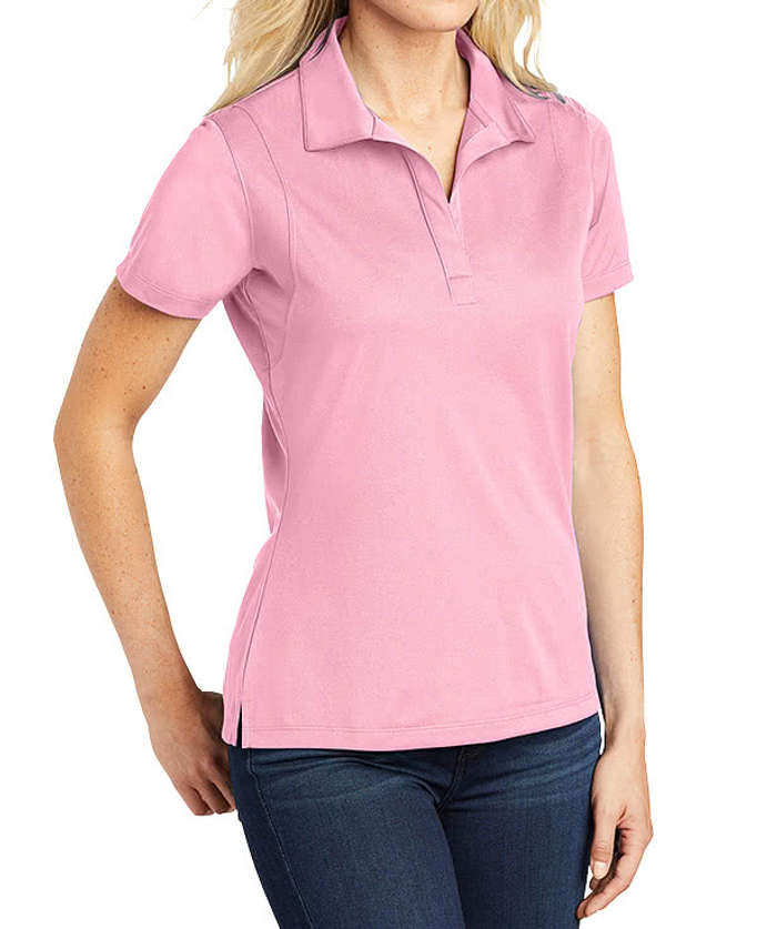Sport-Tek Women's Sport-Wick Micro Pique Performance Polo - Embroidered - Deep Red
