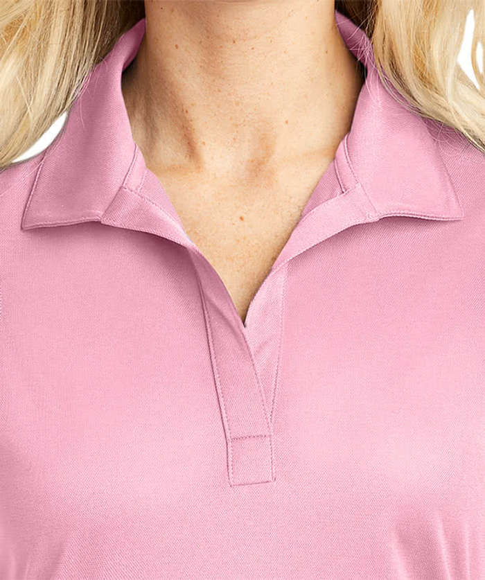 Sport-Tek Women's Sport-Wick Micro Pique Performance Polo - Embroidered - Deep Red