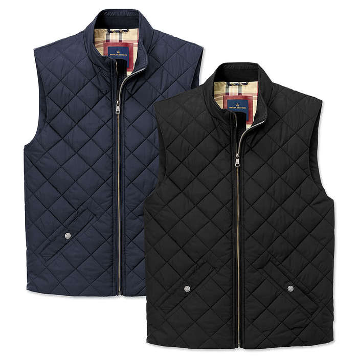 Brooks Brothers Quilted Soft Shell Vest - Night Navy