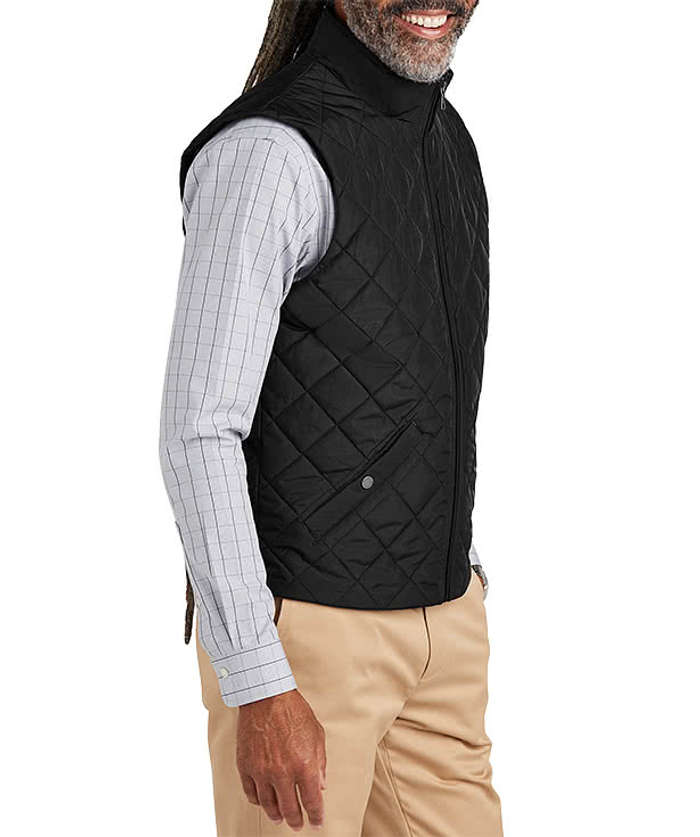 Brooks Brothers Quilted Soft Shell Vest - Night Navy