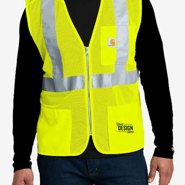 Carhartt Class 2 Mesh Safety Vest - Brite Lime