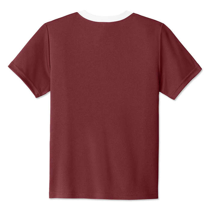 Sport-Tek Youth Competitor United Performance Jersey - Purple / White