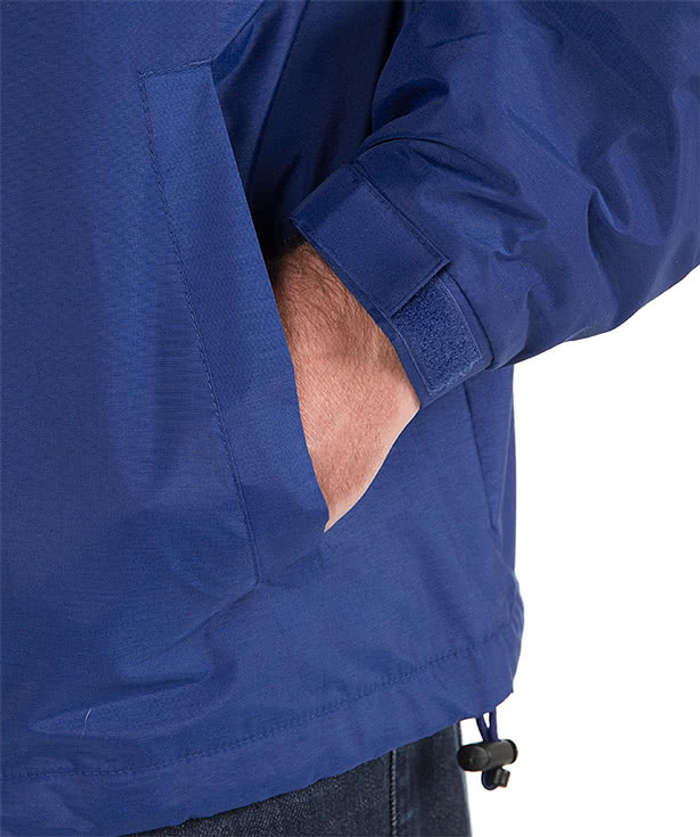 Port Authority Lined Hooded Team Jacket - Bright Navy / Light Oxford