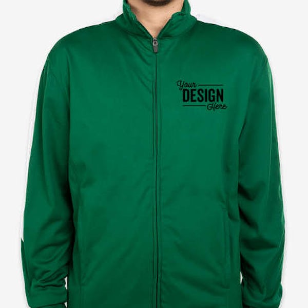 Augusta Medalist Tricot Track Jacket 2.0 - Dark Green / White