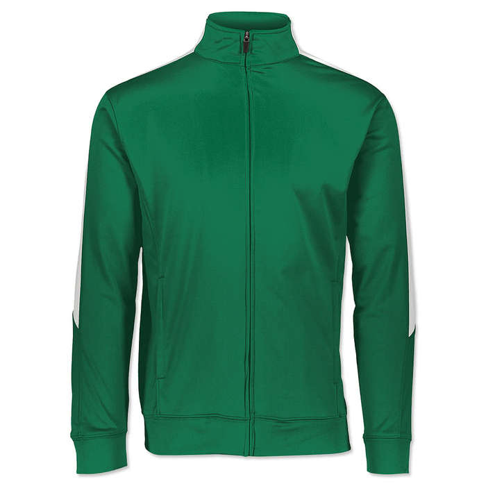 Augusta Medalist Tricot Track Jacket 2.0 - Dark Green / White