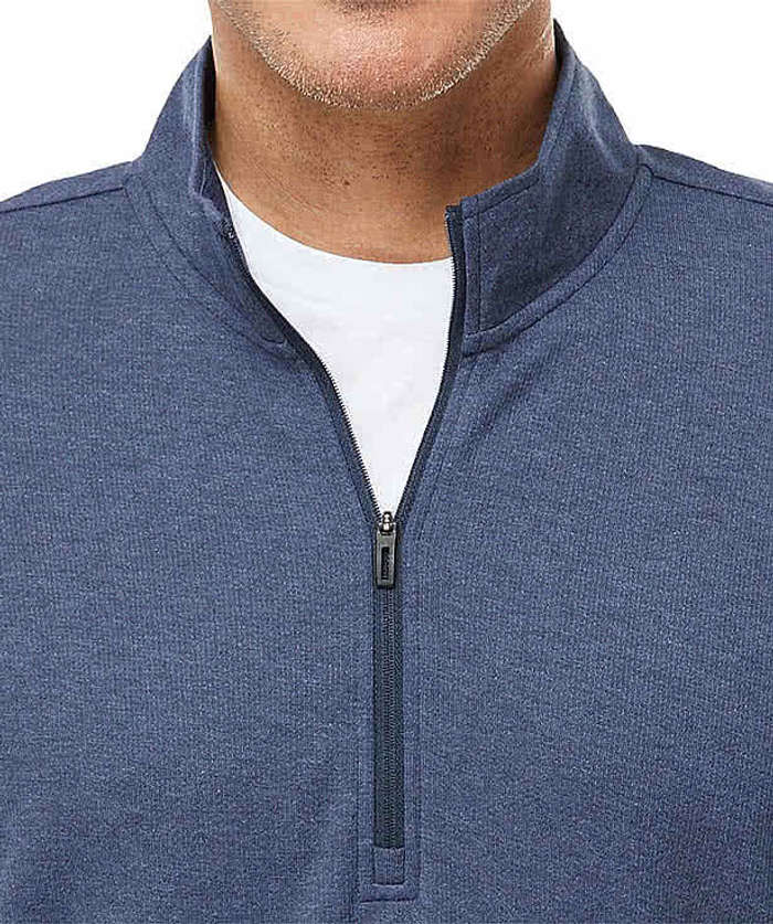 Adidas 3-Stripes Recycled Quarter Zip Sweatshirt - Grey Three Melange 7 Adidas 3-Stripes Recycled Quarter Zip Sweatshirt - Grey Three Melange