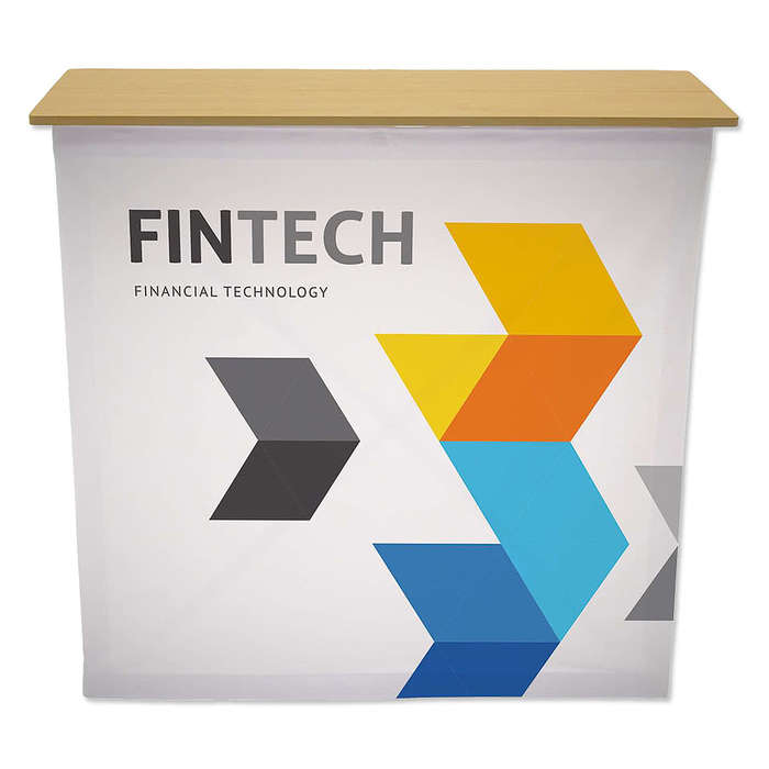 Full Color 41.75" x 40" CounterPop Display Kit - White