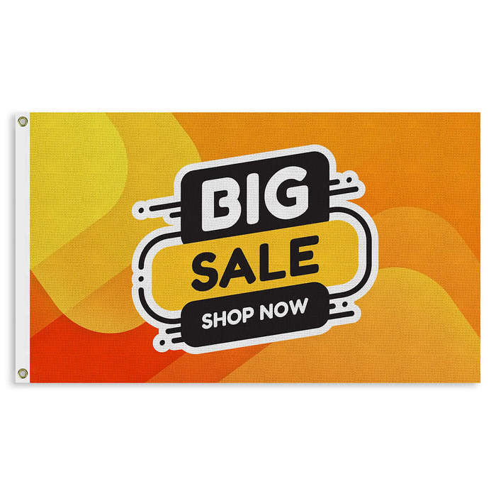 Full Color 5' x 3' Double Sided Flag - Athletic Gold