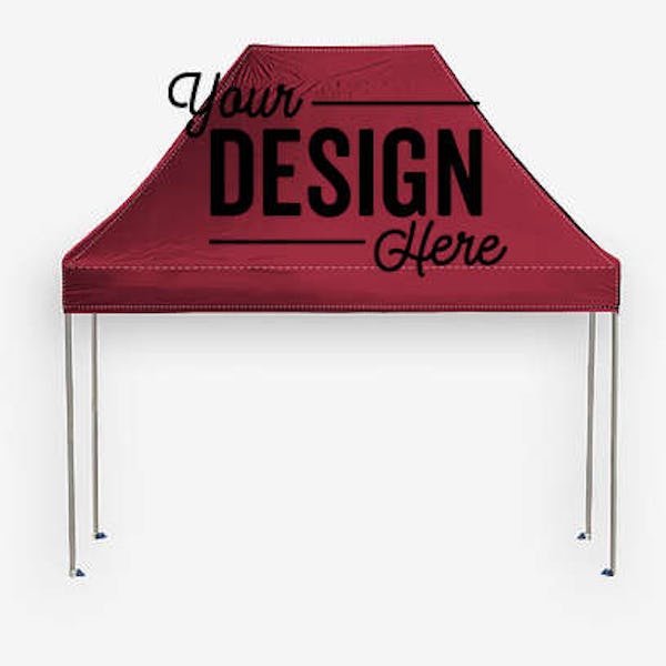 Full Color 15' Premium Canopy Tent - Maroon