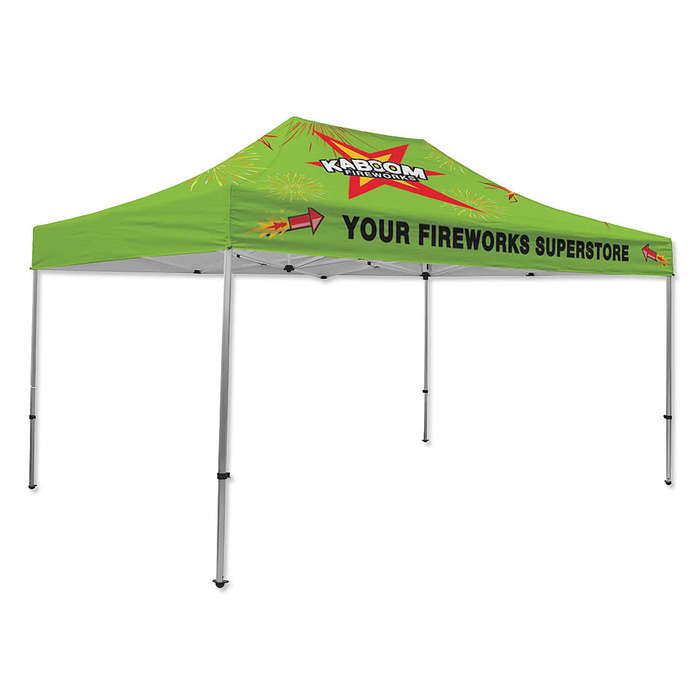 Full Color 15' Premium Canopy Tent - Maroon