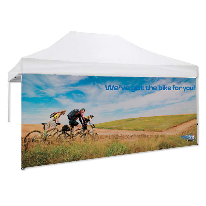 Full Color 15' Single Sided Tent Wall - White