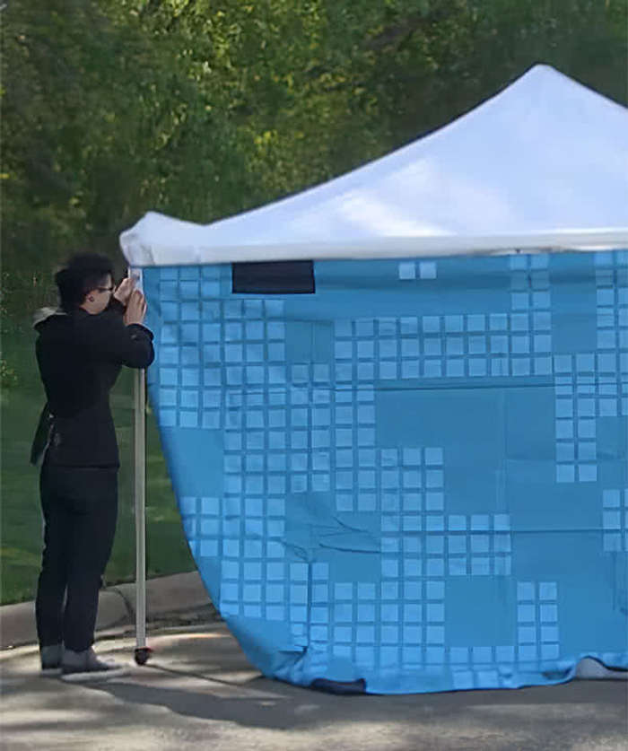 Full Color 15' Single Sided Tent Wall - White