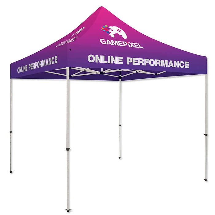 Full Color 10' Standard Canopy Tent - Red
