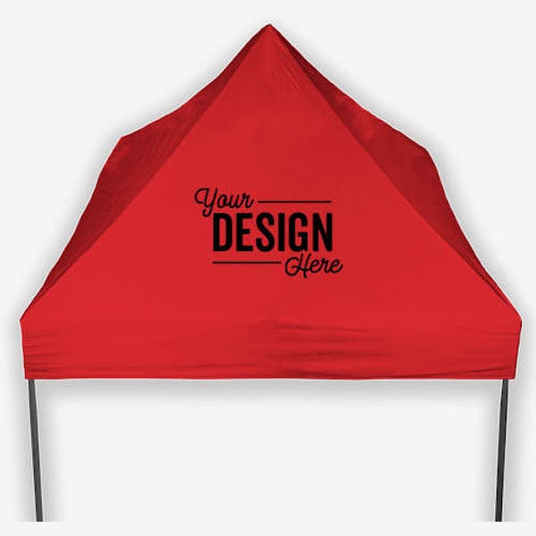 Full Color 5' Promotional Plus Tent - 1 Imprint Location - Cherry