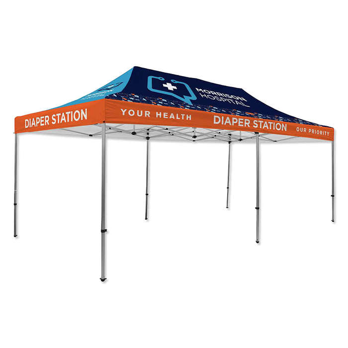 Full Color 20' Premium Canopy Tent - White