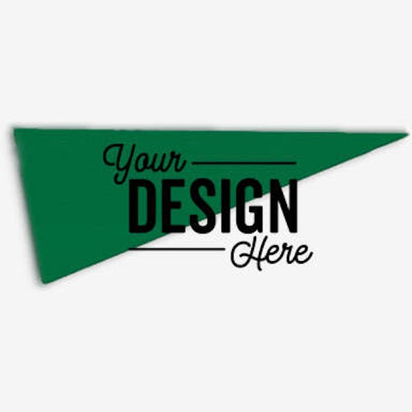 9" x 24" Felt Pennant - Forest Green