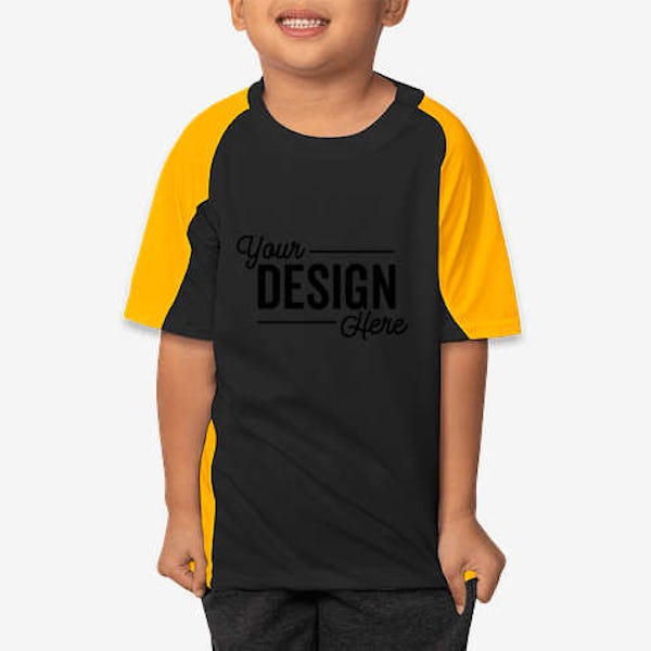 Augusta Youth Cutter Jersey - Black / Gold