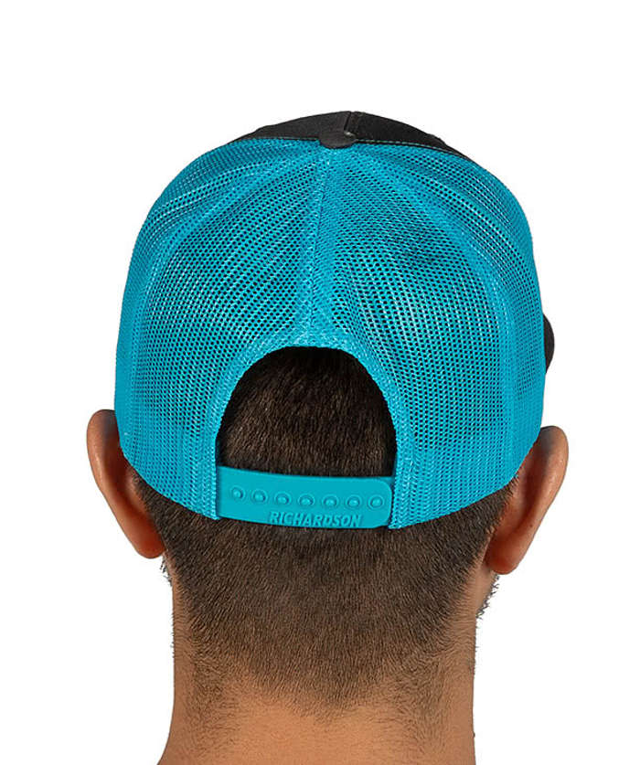 Richardson Snapback Trucker Hat - Embroidered - Royal / White 5 Richardson Snapback Trucker Hat - Embroidered - Royal / White