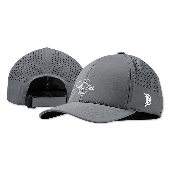 Branded Bills Bare Curved Performance Baseball Hat - Gray