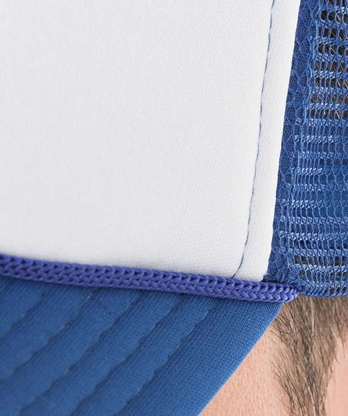 Valucap Foam/Mesh Trucker Hat - White / Kelly