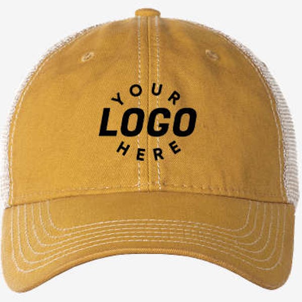 Legacy Old Favorite Trucker Hat - Embroidered - Yellow / Khaki