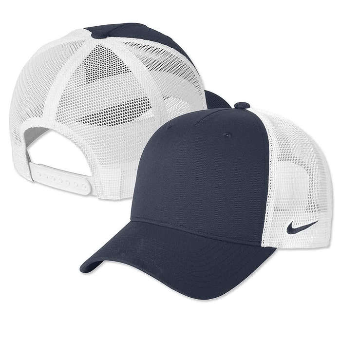 Nike Recycled Snapback Trucker Hat - Printed - Cool Grey / White