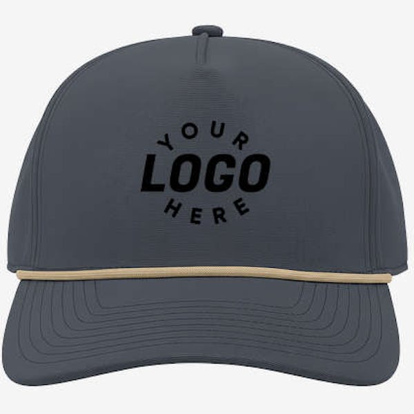 Branded Bills Bare Canvas Rope Baseball Hat - NAVY BLUE
