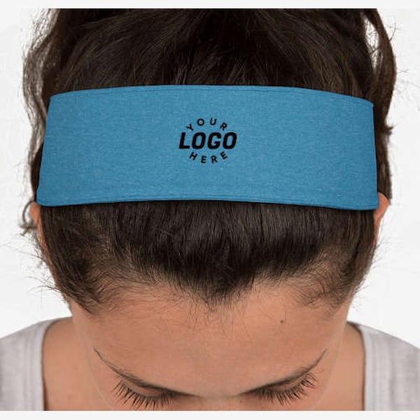 Sport-Tek Heather Contender Headband - Blue Wake Heather