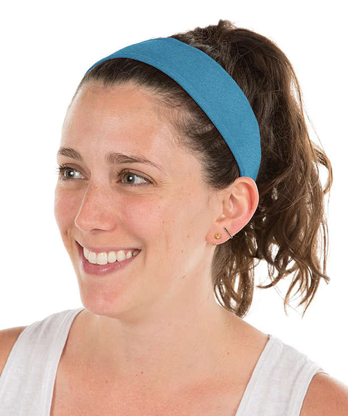 Sport-Tek Heather Contender Headband - Blue Wake Heather