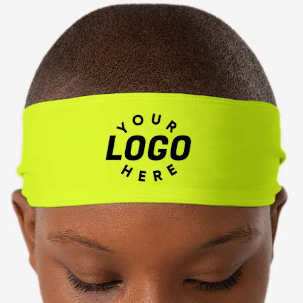 Tie Back Headband - Bright Yellow
