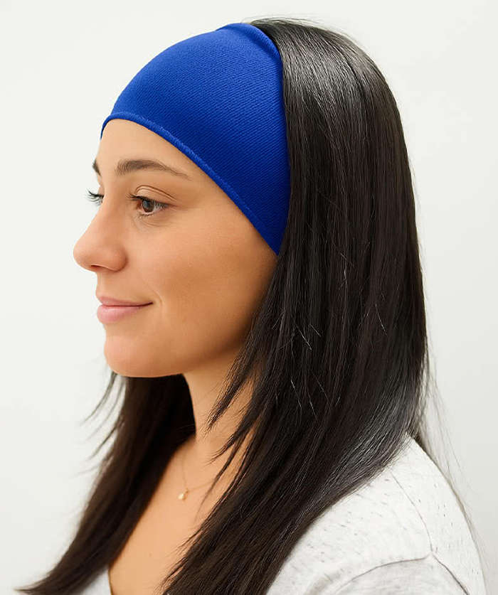Recycled Cooling Headband - Black 4 Recycled Cooling Headband - Black
