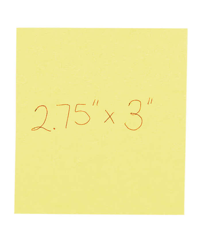 3M Post-it® Note- 2.75" x 3" - 50 sheets/pad - Pink