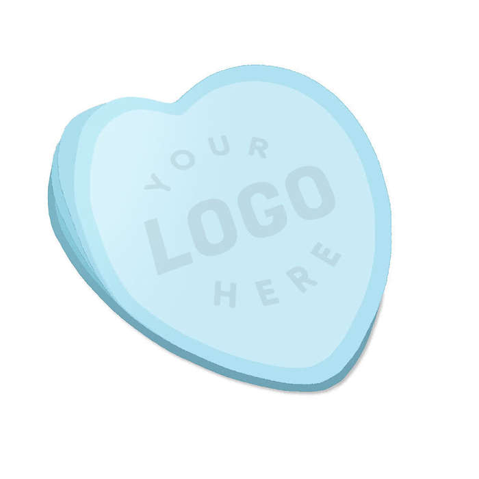 3M Heart Post-it® Note - 50 sheets/pad - Recycled White