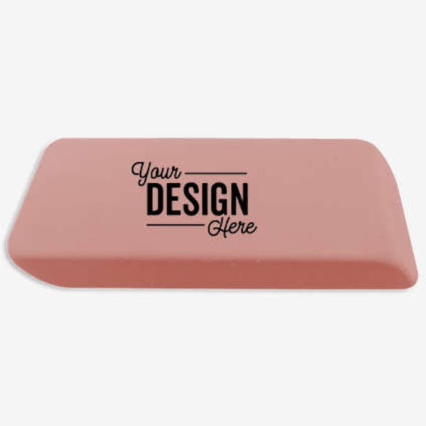 Jumbo Rectangular Latex-Free Rubber Eraser - Pink