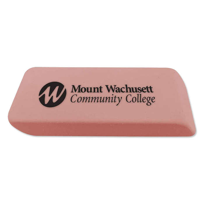 Jumbo Rectangular Latex-Free Rubber Eraser - Pink