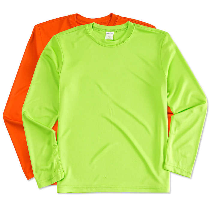 Sport-Tek Youth Competitor Long Sleeve Performance Shirt - Gold