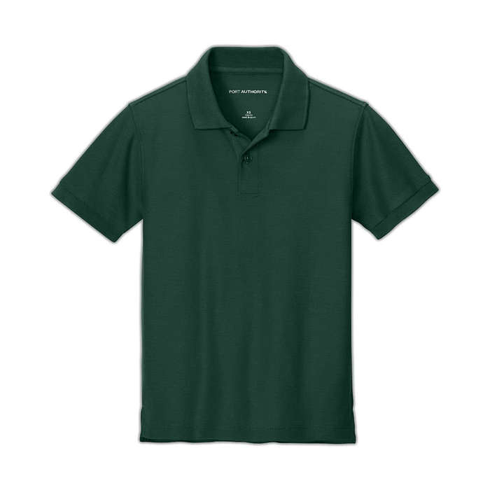 Port Authority Youth Wearever UV Performance Pique Polo - White