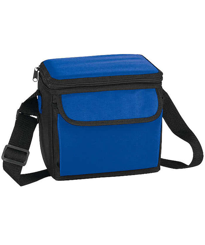 6 Can Gusseted Pocket Lunch Cooler - Royal Blue 3 6 Can Gusseted Pocket Lunch Cooler - Royal Blue