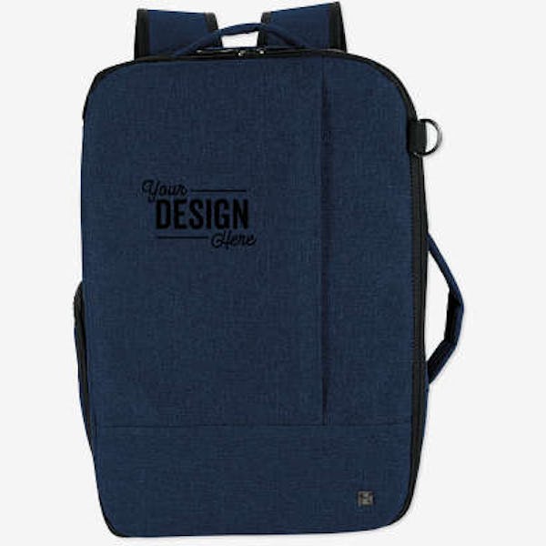 Full Color Kapston Pierce 15" Computer Briefcase Backpack - Navy