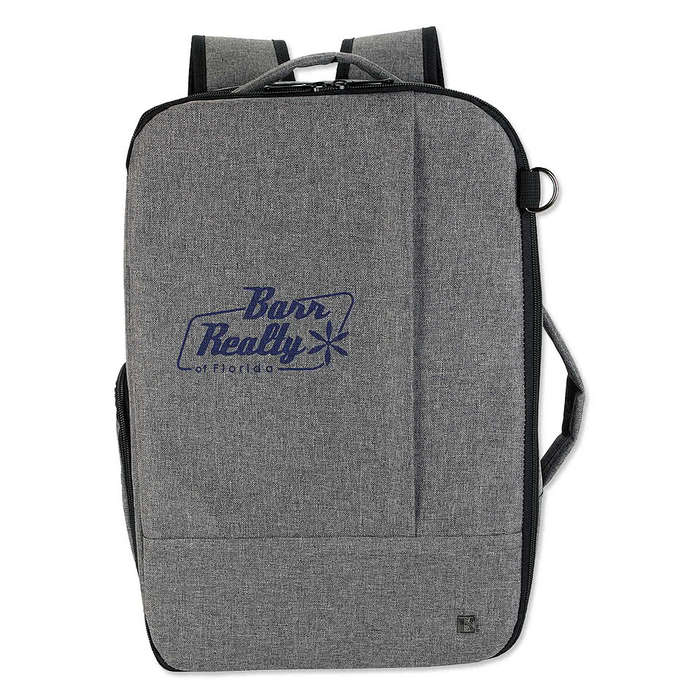 Full Color Kapston Pierce 15" Computer Briefcase Backpack - Navy