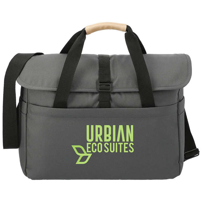 Aft Recycled 15" Computer Messenger Bag - Charcoal